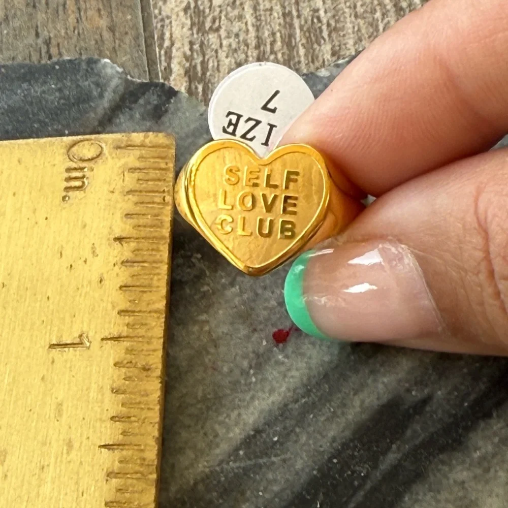 Self Love Club Heart Shaped Ring - Picture 8 of 12